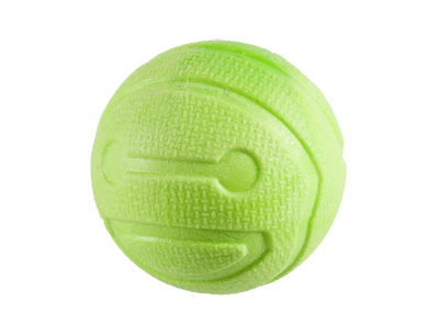 Speelgoed hond TPR bal Green Apple 7cm